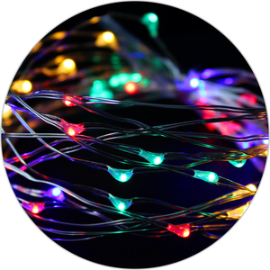 Ghirlanda di fili LED mini da 5 m con telecomando RGB 3xAA (Electro 79.719/RGB) - Product Image 1