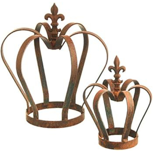 Couronne de Noël vintage en fer et métal pour la décoration de table écologique de style ferme pour les fêtes et les vacances - Product Image 5