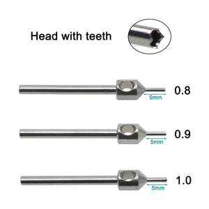 Kit d'instruments médicaux de base en acier inoxydable pour greffe de cheveux : poinçons, forceps d'implantation, ciseaux pour dermatologie et ophtalmologie - Product Image 4