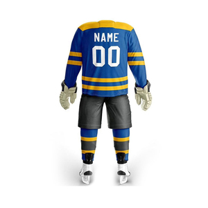 Uniformes de hockey sur glace de haute qualité pour hommes Service OEM Uniformes confortables de conception de maillot de hockey sur glace disponibles à bas prix - Product Image 3