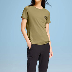 Wholesale Women Summer T-Shirt Gym Wear Running Regular Fit Casual Breathable Quick Dry Eco-Friendly T-Shirt - Product Image 3