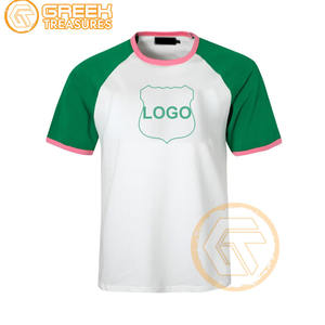 Vente en gros Alpha | Kapa T-shirt pour femme Vêtements de sororité Jersey de coton T-shirt respirant de haute qualité Alpha Vêtements grecs pour femme - Product Image 2