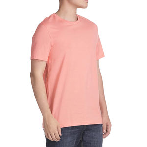 เสื้อยืดลำลองทรงสลิมฟิตสำหรับผู้ชายแขนสั้นผ้าฝ้าย100% พิมพ์โลโก้ตามสั่ง - Product Image 3