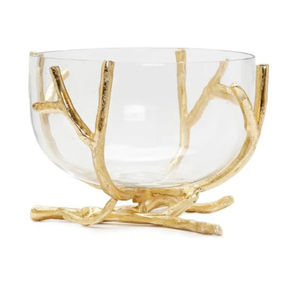 Bol d'accent élégant en métal argenté, centre de table de luxe fait à la main, pièce décorative pour salon, table à manger, décoration d'intérieur - Product Image 6