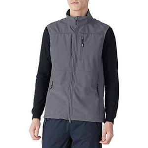 Premium nuevo diseño de alta calidad OEM para hombre delgado Softshell chaleco sin mangas transpirable ropa casual ligero al aire libre Softshell - Product Image 3