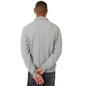 Sudadera Personalizada de Algodón y Poliéster de Alto Gramaje, Sudadera con Cuello Polo, Cierre de Cremallera de un Cuarto, Corte Holgado, para Hombre - Product Image 2
