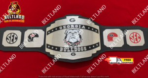 Cinturón de Campeonato de los Georgia Bulldogs para Adultos, Cómodo y Duradero, Tallas de Cintura Alta, 2 mm y 4 mm, Zinc - Product Image 4