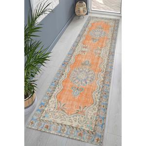 Alfombra de Estilo Persa Floral: Naranja Pálido, Alfombra Interior Antideslizante, con Pelo Suave - Product Image 5