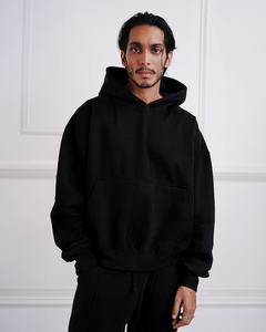 Ensemble de survêtement deux pièces unisexe en molleton polyester/coton respirant de haute qualité pour homme, poids lourd 450 g/m², personnalisé, pour l'hiver - Product Image 1