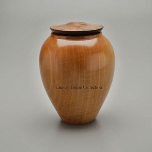 Juego de 2 personalizado Suze Venta al por mayor Cobre Antiguo Alto Cuerno único Diseñador Cenizas Almacenamiento Cremación Urnas y tarros - Product Image 3