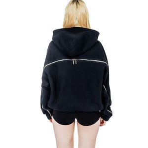 High Quality Customized Sunfaded <b>Zip</b>-up Hoodie Sun Faded Apparel for Winter Casual Style <b>Hooded</b> Collar Clothing Manufacturer - Product Image 4