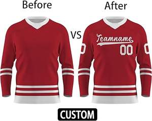 Le plus populaire concevez votre propre logo uniforme de hockey sur glace grande taille pour adulte - Product Image 6