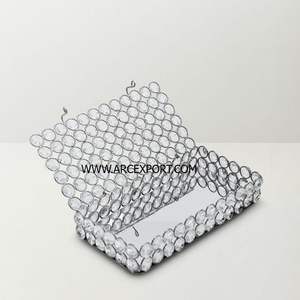 Boîte de mariage ronde en cristal miniature, décoration élégante et fantaisie, grande boîte de mariage moderne et unique à prix abordable en provenance d'Inde - Product Image 5