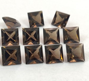 ควอทซ์ทรงสี่เหลี่ยมสีสโมควีทซ์ทรงหลวม7มม. ธรรมชาติ - Product Image 6