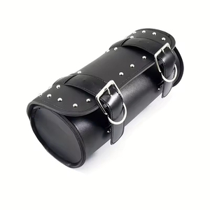Bolsa de Cuero PU para Equipaje de Motocicleta, Alforja de Herramienta de Horquilla Delantera y Trasera para Sportster Dyna Softail Chopper Bobber Cruiser - Product Image 1