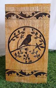 แฮนด์เมด Rosewood Urn กล่องนกพิมพ์ออกแบบงานศพผู้ใหญ่อนุสรณ์ของที่ระลึก Urn กล่องสําหรับมนุษย์ Ashes บ้านตกแต่งรายการ - Product Image 3