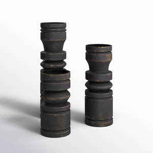 Bougeoir en bois pur avec fini naturel parfait pour les fêtes de mariage et le décor de salon élégant - Product Image 6