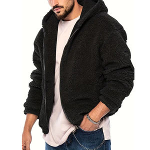 Vente en gros sweat-shirt en polaire Sherpa en peluche de couleur noire surdimensionnée personnalisée sweat-shirt à capuche couverture portable de luxe pour adultes en hiver épais - Product Image 2