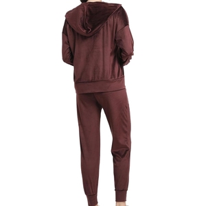 Nouveautés : Ensemble de survêtement pour femme, coupe ajustée, fermeture éclair intégrale, couleur unie, avec bandes latérales, vêtements de sport légers - Product Image 2