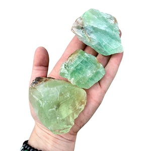 Piedra verde calcita cruda áspera natural Reiki cristal curativo sin pulir piedras preciosas crudas cristal mayorista cristal Reiki ágata - Product Image 3