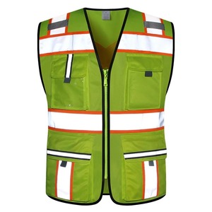 Gilet de sécurité Offre Spéciale hautement réfléchissant Vêtements de travail tricotés avec des vêtements réfléchissants de conception de couleur à la mode - Product Image 5