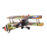 Maquette d'avion vintage Sopwith Camel F1 de 1916, modèle réduit, décoration aéronautique classique, autoportante, en bois peint à la main, OMH 26Lx35.6Wx16.5H
