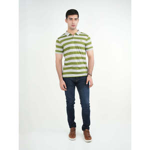 MEABH Summer for Polo Shirt Slim Fit High Quality Jersey Embroidered Logo Striped <b>Printed</b> Pattern Light-Colored Short Loose XL - Product Image 2
