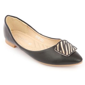 รองเท้าส้นสูงสำหรับเด็กผู้หญิง (S992-304) - สีดำ - Product Image 1