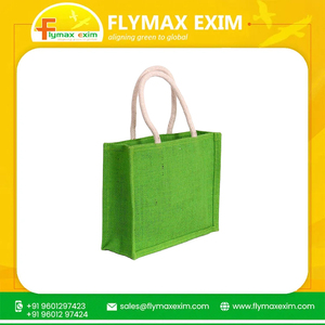 Bolsa de diseñador de yute ecológica hecha a mano de primera calidad Bolsa de compras de yute de moda Premium para la sostenibilidad Bolsa de yute impresa - Product Image 4
