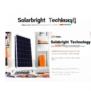 แผงโซลาร์เซลล์โพลีคริสตัลไลน์แบบฮาล์ฟเซลล์ 200 วัตต์ ยี่ห้อ Solarbright Technology พร้อมกระจกปิดด้านหน้า - Product Image 2