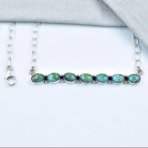 ทำด้วยมือ18นิ้วโซ่จี้ที่มีการปรับเงินสเตอร์ลิงและโรเดียมชุบทองของขวัญสร้อยคอเทอร์คอยส์สำหรับเธอ - Product Image 1