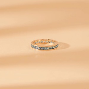 Anillo de Compromiso Hecho a Mano con Topacio Azul Natural, Gema India en Plata de Ley para Mujer, Ideal para Bodas, Mehrajudin - Product Image 4