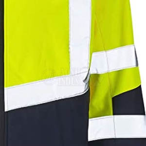 Best Price Wholesale Rate Hi Vis <b>Reflective</b> Lightweight Hooded Safety Winter <b>Jacket</b> <b>Men</b> Breathable Front Logo - Product Image 5