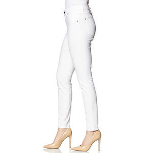 Custom Slim <b>Women</b> <b>Jean</b> Pants Straight Loose Fit Denim for <b>Women</b> <b>White</b> Dyed Front and Pockets Skinny <b>White</b> Denim <b>Jeans</b> - Product Image 3