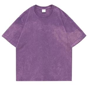 Camiseta de manga corta de verano para mujer, Camiseta de algodón peinado de 200g para mujer, camisetas superiores Y2k, camiseta de gran tamaño - Product Image 2