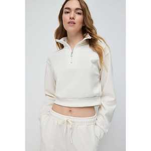 Sudadera con Textura Suave y Detalle de Media Cremallera - Product Image 4