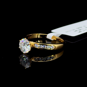 Wholesale 925 Sterling <b>Silver</b> Women's Hip Hop Wedding Engagement Rings <b>Set</b> IGI Certified Moissanite Pear Cut Anniversary Party - Product Image 2