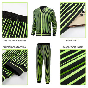 Fabriqué en usine OEM personnalisé hommes survêtements meilleur vente pas cher prix coton/polyester tissu hommes survêtements - Product Image 4