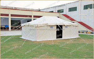 Tienda de campaña para refugiados con campana de lona de algodón 100%, ligera y móvil, retardante de fuego, resistente a los rayos UV e impermeable, cómoda - Product Image 6