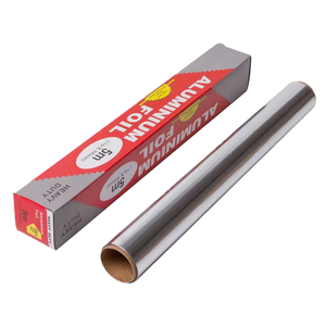 Aluminum Foil Wrapping <b>Paper</b> Roll Printed Disposable Food Soft Temper 10 Micron <b>Thickness</b> Fresh Barbecue Baking Food Packaging - Product Image 1