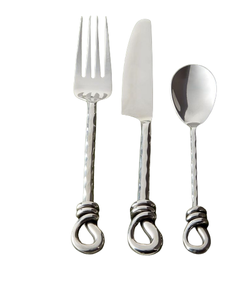 Ensemble de couverts en métal pour ustensiles de cuisine, nouveaux couverts en métal, cuillère et fourchette en argent pour un usage domestique, nouveau ensemble de couverts médiévaux en bas quantité minimale de commande - Product Image 1