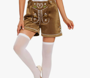 Dernier design Lederhosen Wear Shorts bavarois pour femmes Damen Trachten Oktoberfest Shorts pour femmes - Product Image 5