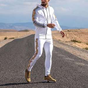 Mejor diseño Unisex algodón Puff estampado Sudadera con capucha logotipo personalizado diseño peso pesado de gran tamaño hombres chándal - Product Image 2