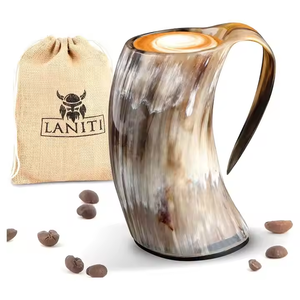 Vajilla de Lujo Premium para el Hogar y Bar, Jarras Originales de Cuerno para Cerveza y Café, Opciones de Servicio Disponibles para Exportación a Granel desde India - Product Image 3