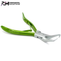 Kit d'outils professionnels pour extensions de cheveux RMI, 4 pièces, composants en acier inoxydable, couleur verte et embout argenté