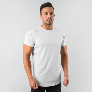 Nouvelle mode plaine hauts t-shirts Fitness hommes t-shirt à manches courtes Muscle Joggers musculation t-shirt mâle Slim Fit chemise - Product Image 6