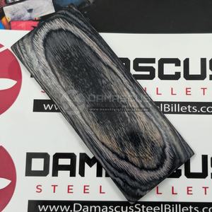 Écailles de manche de couteau en bois de charbon de bois foncé, gris fumé, noir, paire de 2, résine laminée pour la fabrication de couteaux personnalisés - Product Image 5