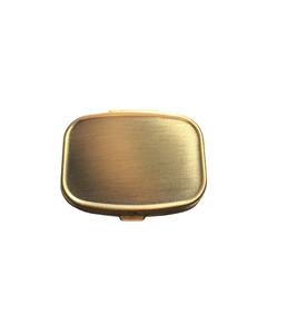 Vintage brass pill <b>box</b> with durable <b>locking</b> mechanism used <b>for</b> travel or spiritual medicine storage - Product Image 4