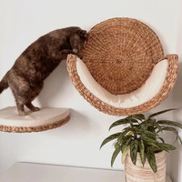Panier mural fait main de qualité supérieure pour chat fabriqué à partir de jacinthe d'eau naturelle et écologique, meilleure vente fabriqué au Vietnam
