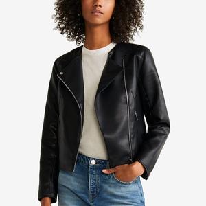 Nouvelle veste en cuir originale 2026 pour femmes - Coupe confortable, audacieuse et flatteuse en cuir véritable - Vestes en cuir pour femmes - Product Image 1